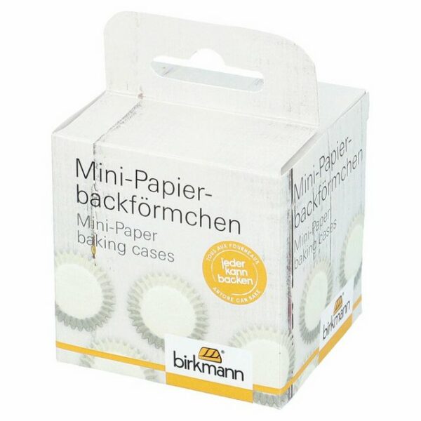 Birkmann Muffinform Mini-Papierbackförmchen Weiß Ø 4.5 cm