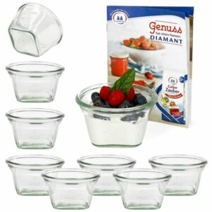 MamboCat Einmachglas 9er Set Weck Quentin 290 ml mit Rezeptheft