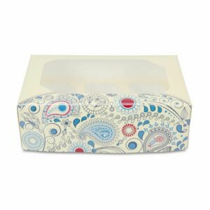 STÄDTER Kuchentransportbox Muffinbox Paisley für 6 Muffins