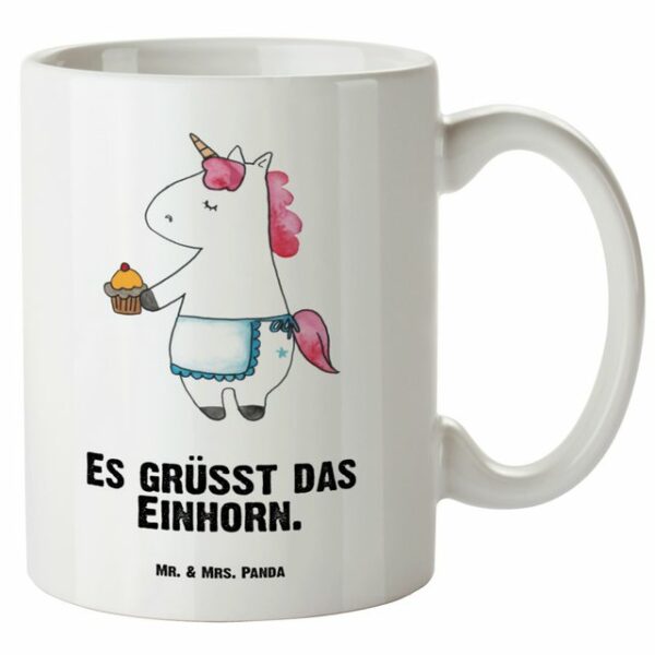 Mr. & Mrs. Panda Tasse Einhorn Muffin - Weiß - Geschenk